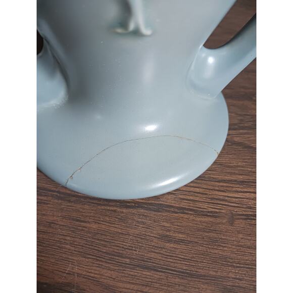 Vintage Double Handled Hull Art Pottery Vase W-12-9 1/2 Wildflower Pattern - Picture 4 of 12